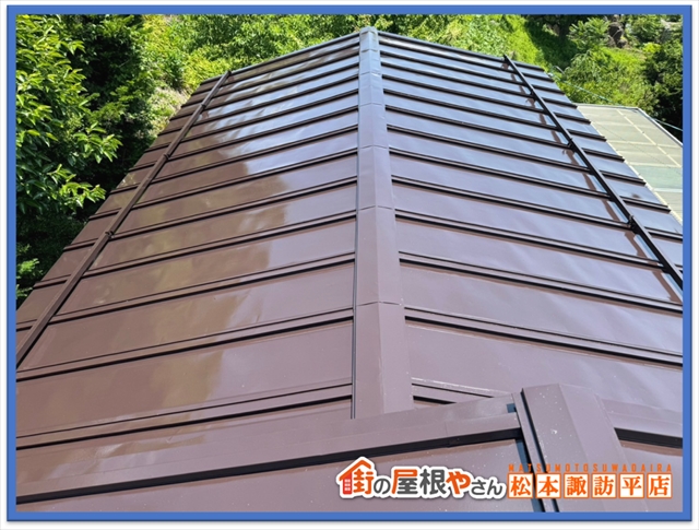 茅野市屋根塗装　完工